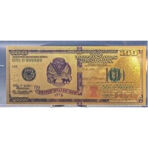 24K Gold Foil $100 Bill – US Army 1775 Special Edition